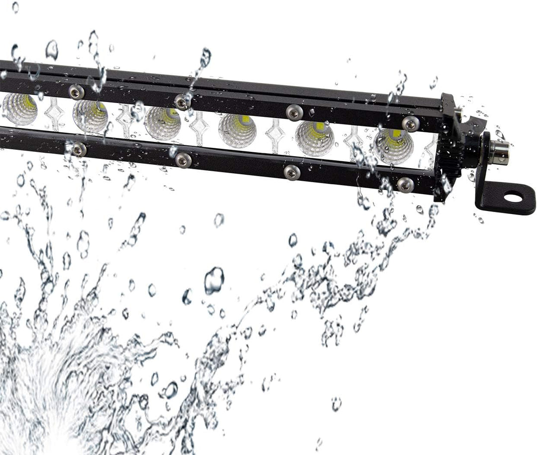 SKYWORLD LED Arbeitsscheinwerfer, 25 zoll 63.5 cm 120W Spot Flood Combo Einreihig LED balken LED Off