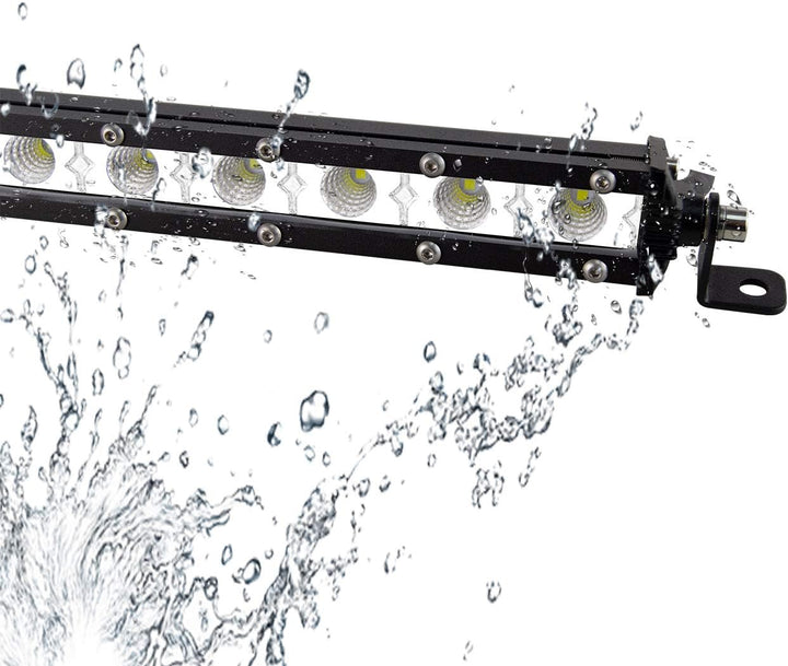SKYWORLD LED Arbeitsscheinwerfer, 25 zoll 63.5 cm 120W Spot Flood Combo Einreihig LED balken LED Off