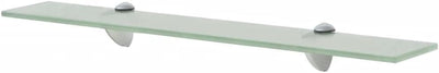 FIRBNUS 2 Stück Wall Shelf Regalbrett 60x20x0,8 cm Bad Regal Glas Schwebend für Wohnzimmer Badezimme