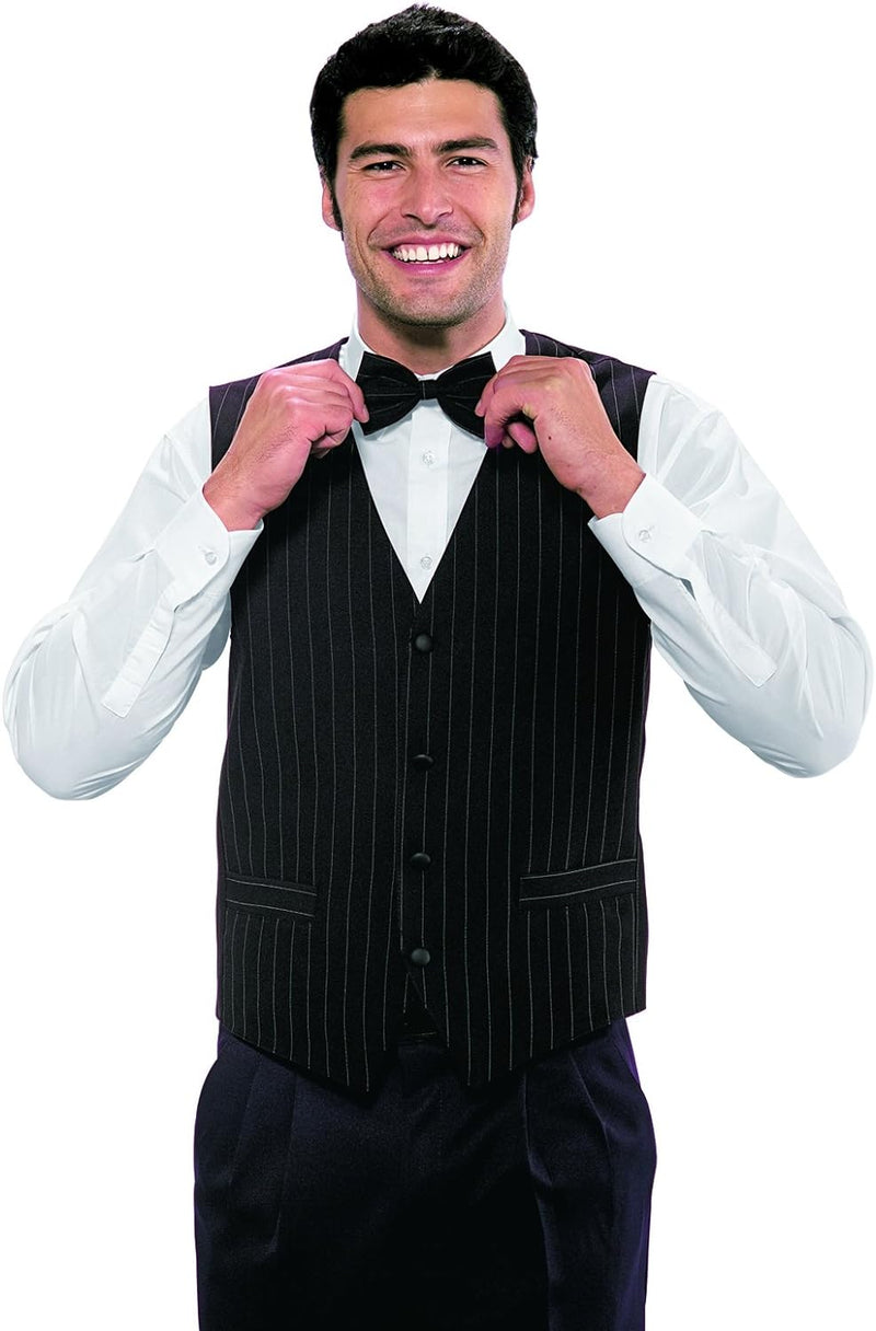 Robinson Unisex Service Weste Nadelstreifen schwarz S Nadelstreifen Schwarz, S Nadelstreifen Schwarz