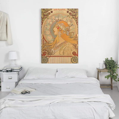 Bilderwelten Leinwandbild - Alfons Mucha - Sternkreiszeichen - Hochformat, 90 x 60 cm 90cm x 60cm, 9