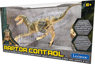 Lexibook, RC Raptor Control, realistischer Ferngesteuerter Dinosaurier, gelenkige Bewegungen, Brülle