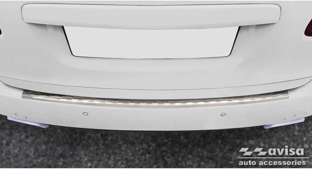 Avisa Edelstahl Heckstossstangenschutz kompatibel mit Porsche Cayenne II 2010-2014 & FL 2014- 'Ribs'