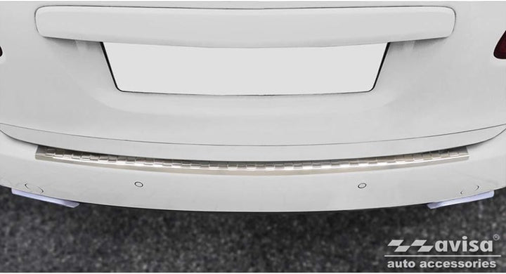 Avisa Edelstahl Heckstossstangenschutz kompatibel mit Porsche Cayenne II 2010-2014 & FL 2014- 'Ribs'