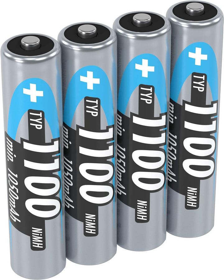 ANSMANN Akku AA Typ 2850 mAh, NiMH 1,2 V (8 Stück) & Akku AAA Typ 1100 mAh (min. 1050 mAh) NiMH 1,2