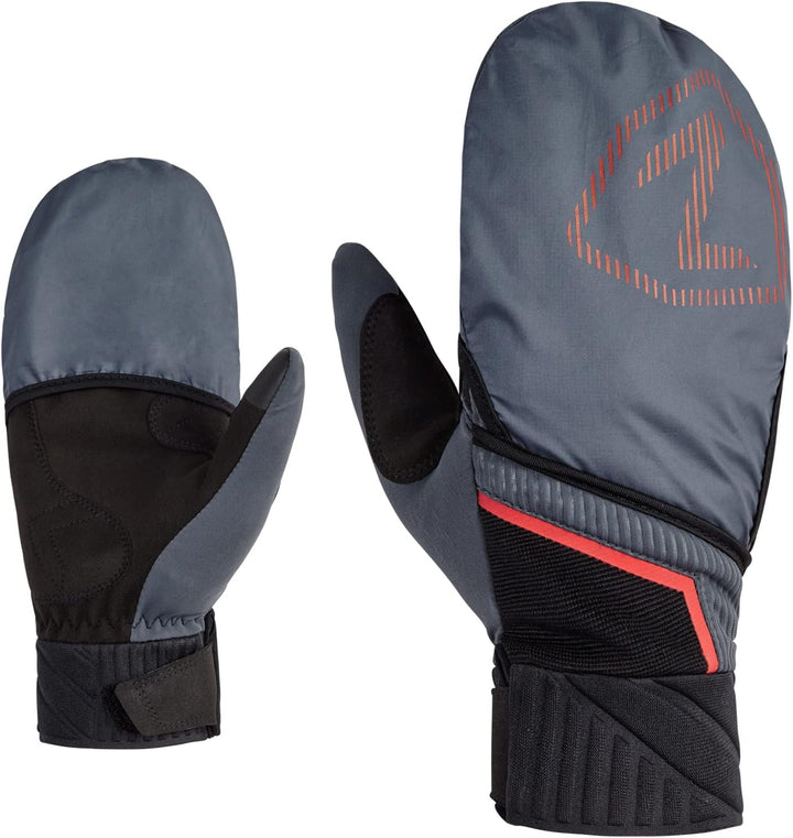 Ziener Herren Ulic Langlauf/Nordic/Crosscountry-Handschuhe | Touch, Überzieh-Fäustling 9.5 ombre, 9.