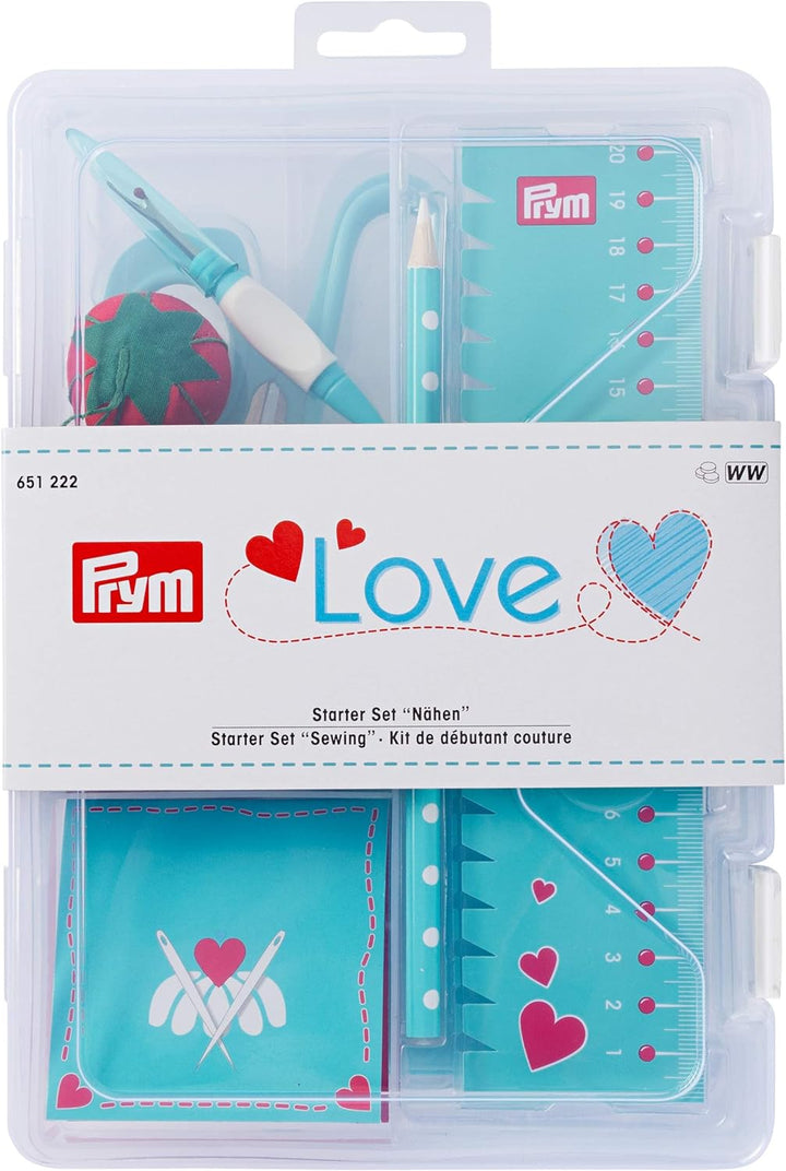 Prym 651222 Love Starter Set Nähen mint Nähset, 25 x 17 x 6,5 cm 25 x 17 x 6,5 cm Mint, 25 x 17 x 6,