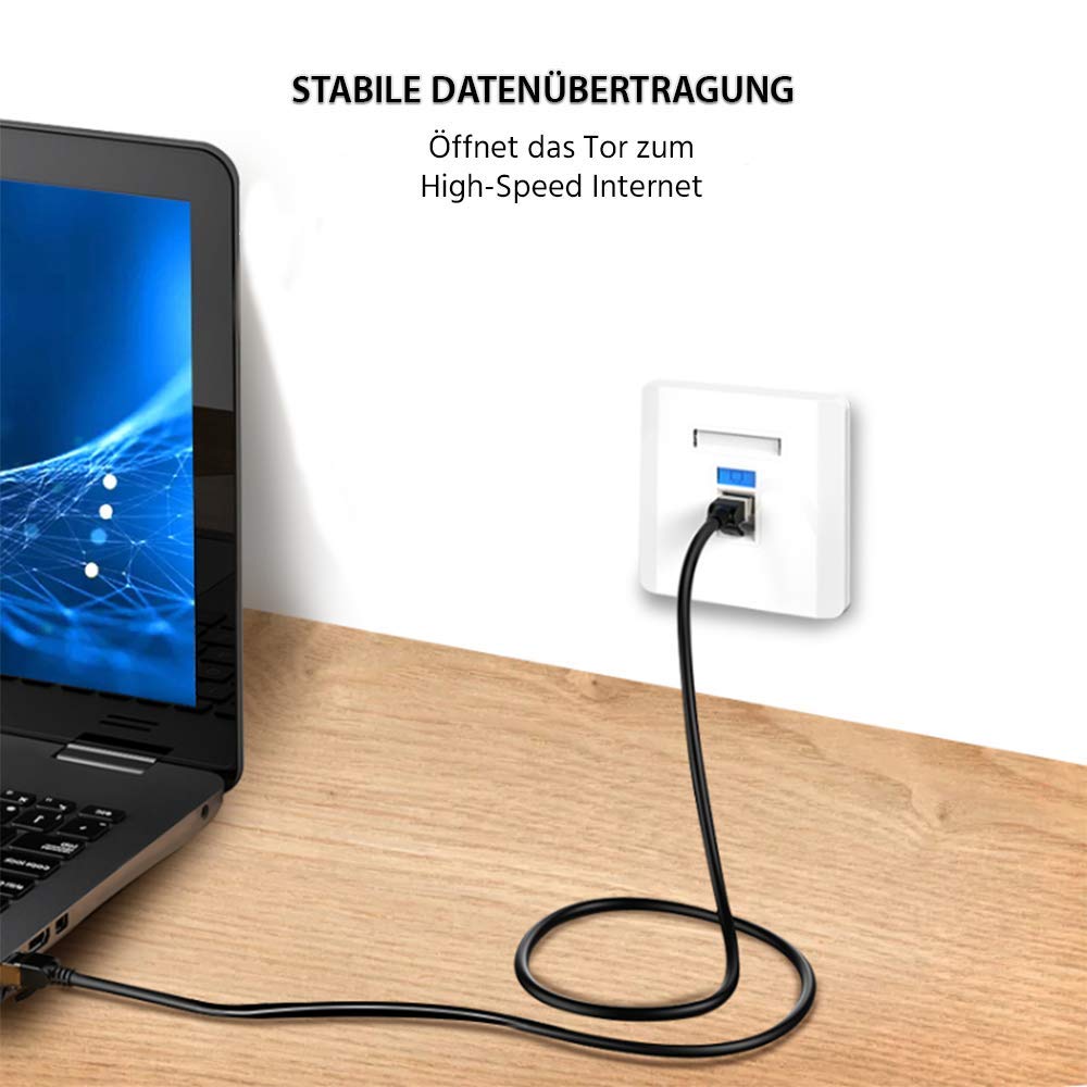 RedStar24 12x RJ45 Buchse Keystone Modul CAT 6a Jack STP Lan Buchse Werkzeuglos Montage 500Mhz 10 Gi