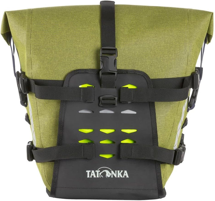 Tatonka Bike Pannier Pro Front Grün - Vielseitiges wasserdichtes Fahrradtaschen Set, Grösse 34l - Fa