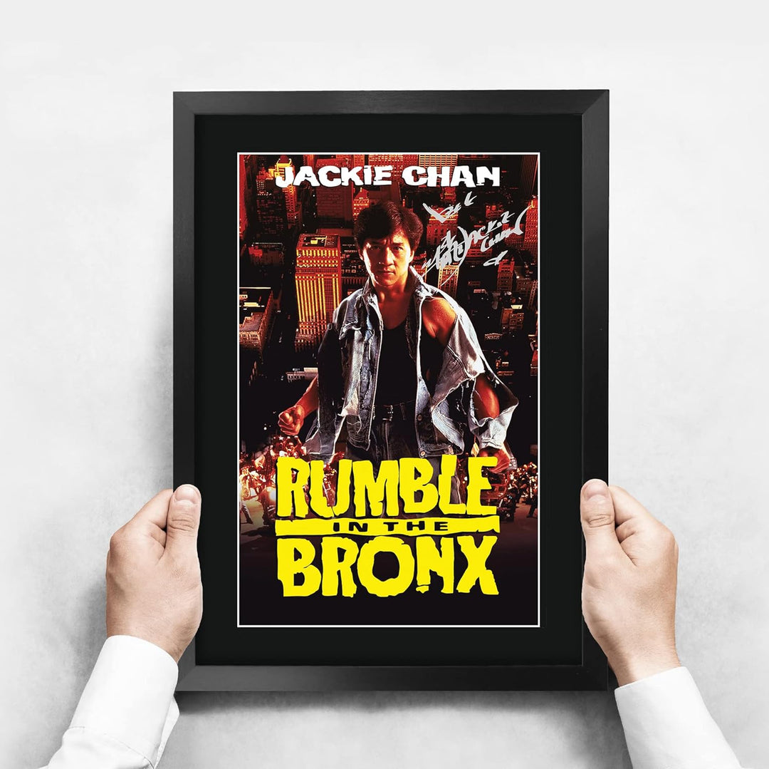 HWC Trading Rumble In The Bronx A3 Gerahmte Signiert Gedruckt Autogramme Bild Druck-Fotoanzeige Gesc