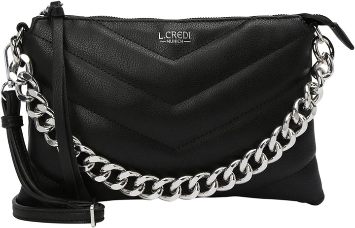 L.CREDI Shopper Kalinka Einheitsgrösse Schwarz, Einheitsgrösse Schwarz