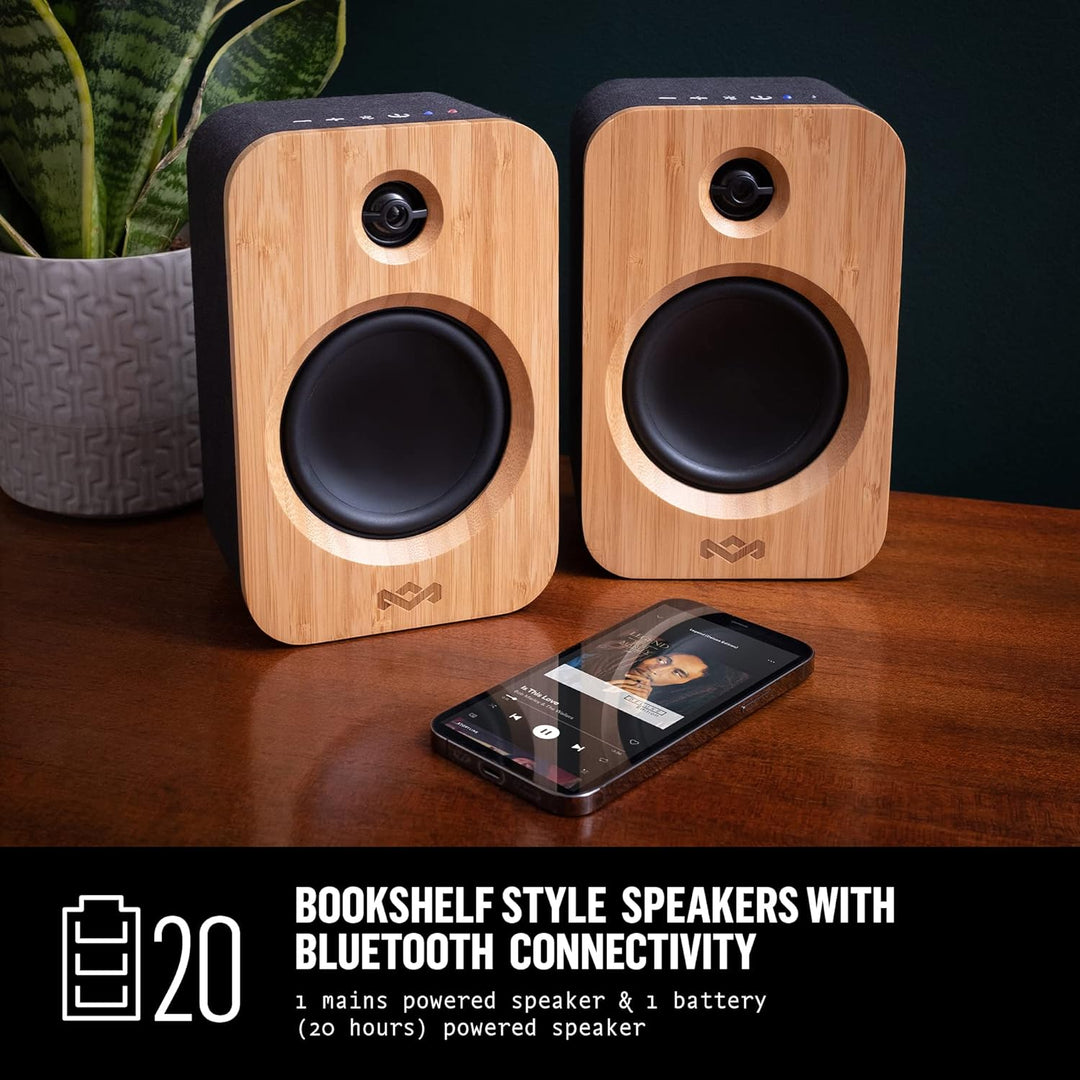 House of Marley Premium Bluetooth Plattenspieler 'Stir It Up' - Nachhaltig gefertigter Bambus Vinyl