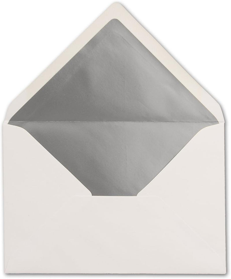 Kuverts Weiss - 75 Stück - Brief-Umschläge DIN C6-114 x 162 mm - 11,4 x 16,2 cm - Nassklebung - matt