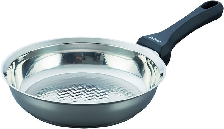 Kelomat, 1814-351, Bratpfanne GRILLMEISTER, rund, Durchmesser 24 cm, Edelstahl, Deckel optional
