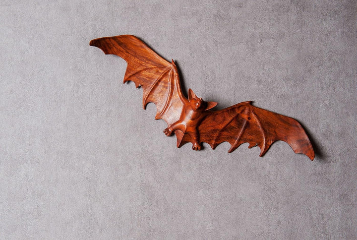 Windalf Gothic Wandbild FLAPP 49 cm Vampir-Fledermaus Wandrelief Wandobjekt Holzbild Handarbeit aus