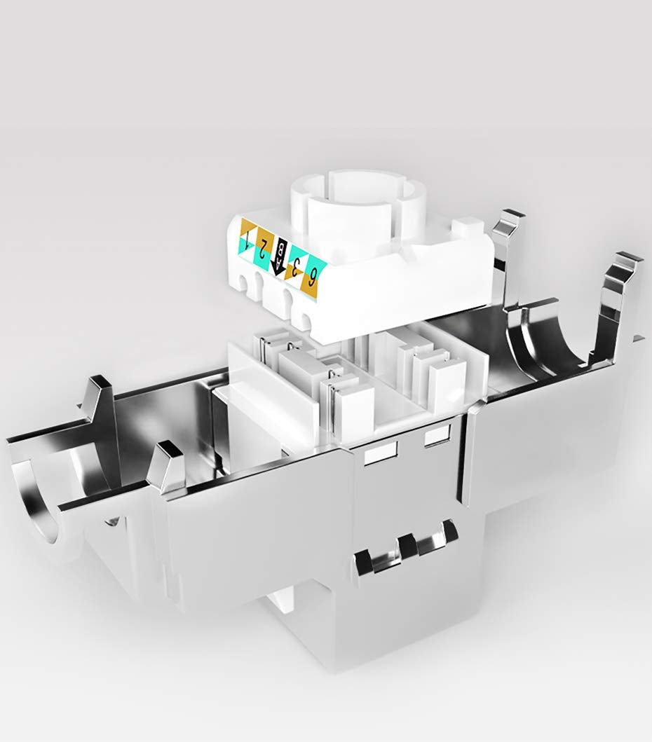 RedStar24 12x RJ45 Buchse Keystone Modul CAT 6a Jack STP Lan Buchse Werkzeuglos Montage 500Mhz 10 Gi