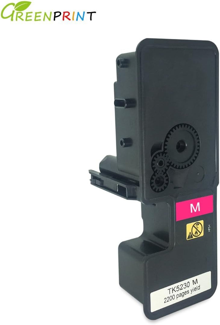 GREENPRINT 4 Farben TK5230 TK-5230 TK 5230 Kompatible Tonerkartusche 2600 Seiten für Schwarz & 2200