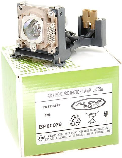 Alda PQ Premium, Beamer Lampe kompatibel mit HP VP6111, VP6121, L1709A Projektoren, Lampe mit Gehäus