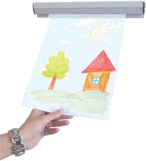 FRANKEN Papierklemmschiene, 100 x 4 cm, grau, Kunststoff, PKS100 100 cm, 100 cm