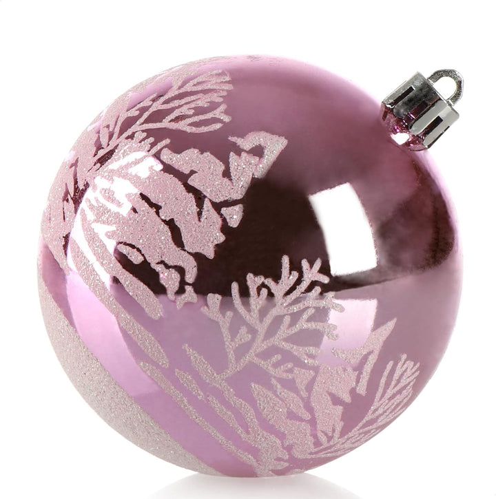 com-four® 48x Weihnachtskugeln, Christbaumkugeln bruchsicher aus Kunststoff für Weihnachten, Baumsch