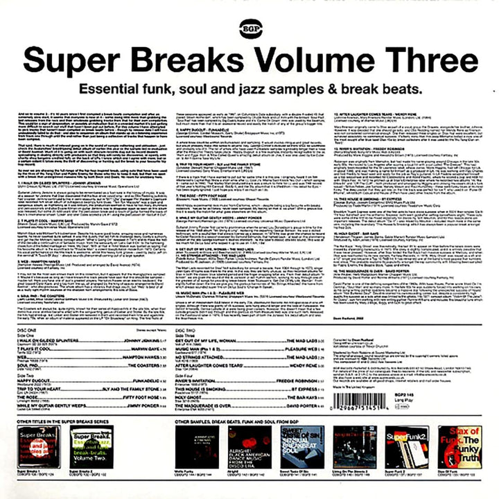 Super Breaks 3, Vinyl