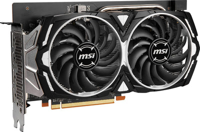 MSI Radeon RX 6600 ARMOR 8G Gaming Grafikkarte - AMD RX 6600, GPU 2044/2491 MHz, 8000MB DDR6 Speiche