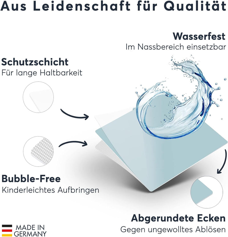 Stickerfliesen Deko Fliesen - CREATISTO Fliesenfolie I Fliesen-Sticker Aufkleber Folie Bad u. Küche