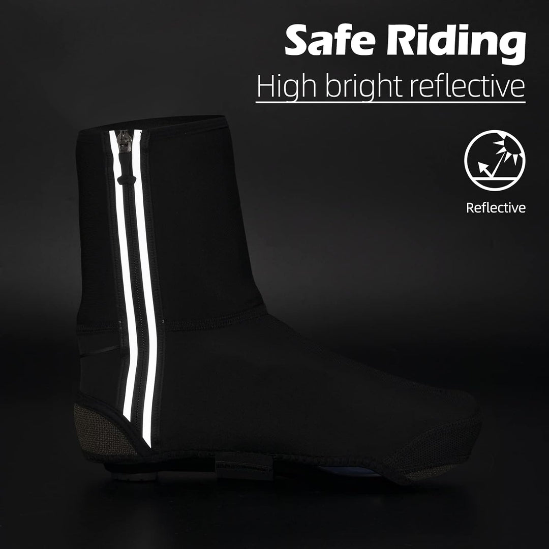 ROCKBROS Überschuhe Fahrrad Shoecover Überzieher für Radsport Rennrad MTB Abdeckung Windfest Damen H