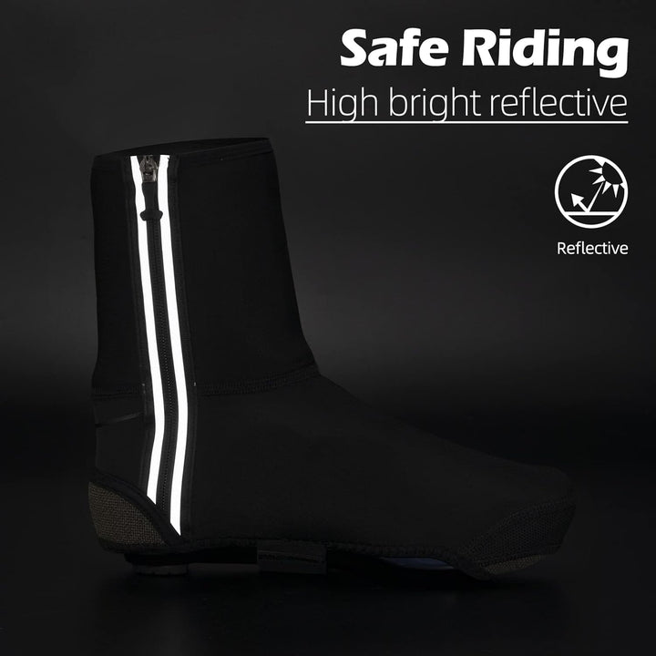 ROCKBROS Überschuhe Fahrrad Shoecover Überzieher für Radsport Rennrad MTB Abdeckung Windfest Damen H