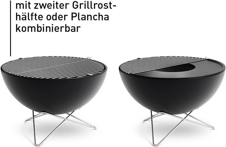 höfats - Bowl 70 Grillrost - polierter Edelstahl - rund - verwandelt Bowl Feuerschale in einen Grill