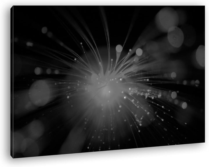 deyoli Dark künstliches rotes Licht Effekt: Schwarz/Weiss im Format: 80x60 als Leinwandbild, Motiv f