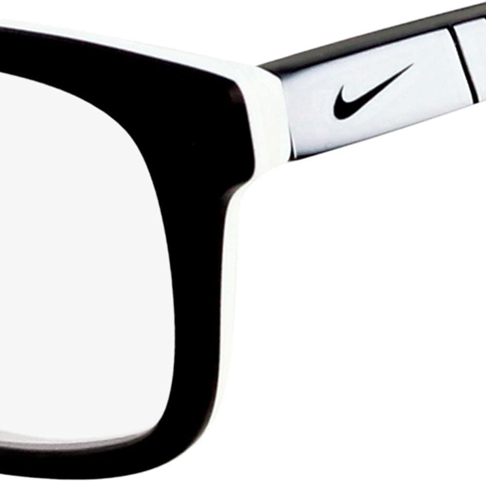 Nike 5509 010 48 Brillengestelle, Schwarz (Black/White Black)