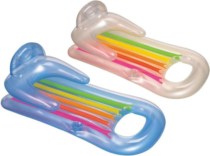 INTEX King Kool Lounge Swimming Pool Lounger with Headrest - Set of 2 (Pair) by Intex