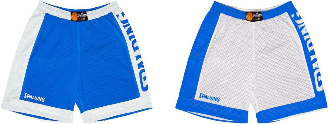 Spalding - Reversible Shorts - Basketball Shorts - Blau/Weiss - Sportbekleidung - Sport - Atmungsakt