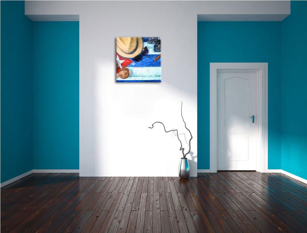 Stillleben Kubazigarren, Format: 70x70 auf Leinwand, XXL riesige Bilder fertig gerahmt mit Keilrahme