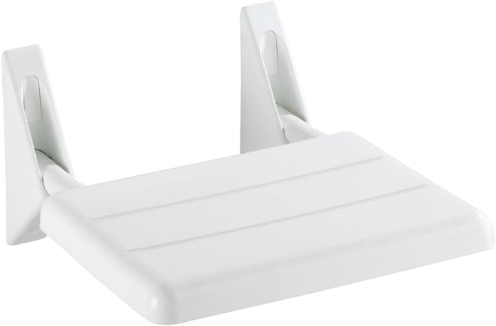 WENKO Duschklappsitz Secura - Duschsitz zum Klappen, 120 kg Tragkraft, Kunststoff (ABS), 35 x 19 x 3