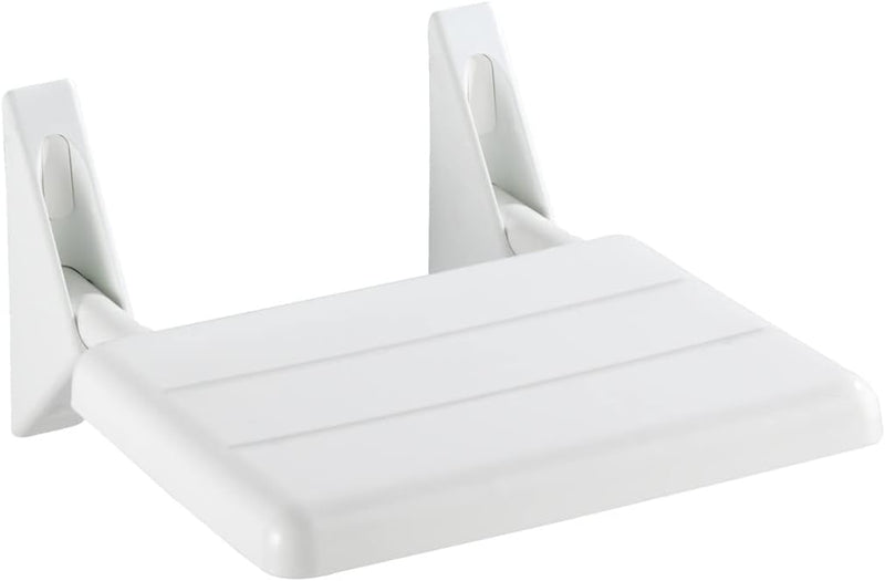 WENKO Duschklappsitz Secura - Duschsitz zum Klappen, 120 kg Tragkraft, Kunststoff (ABS), 35 x 19 x 3