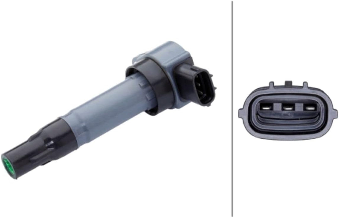 HELLA 5DA 358 168-131 Zündspule - 14V - 3-polig - Kerzenschachtzündspule - geschraubt