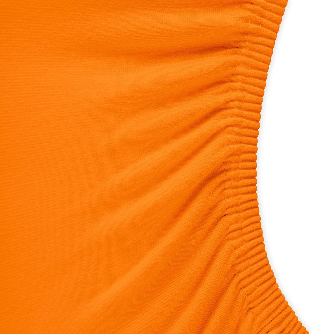 aqua-textil Royal Spannbettlaken Boxspringbett Wasserbett rund Ø ca. 245 cm orange 210g/qm Jersey Ma