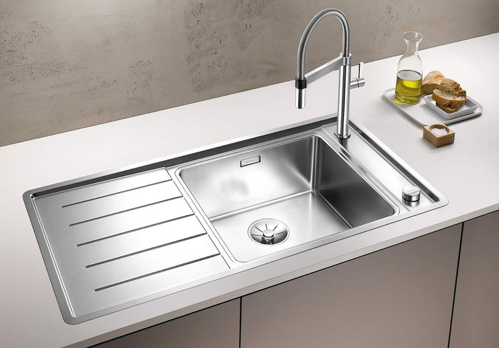 BLANCO ANDANO XL 6 S-IF | Edelstahl | Einbauart: Einbau von Oben & Flächenbündig | Hauptbecken recht