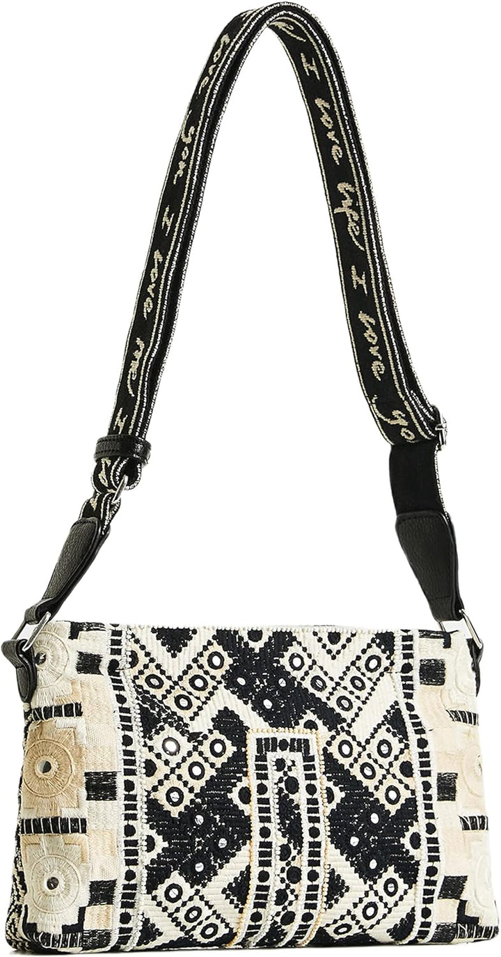 Desigual Damen Bols_bianca Dortmund Across Body Bag, Weiss, Einheitsgrösse EU