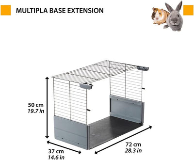 Ferplast Erweiterung für Multipla Modulkäfige für Kaninchen Kleintiere, Basis, Hasenkäfig