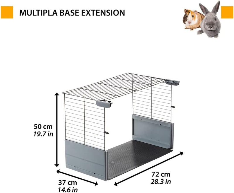 Ferplast Erweiterung für Multipla Modulkäfige für Kaninchen Kleintiere, Basis, Hasenkäfig