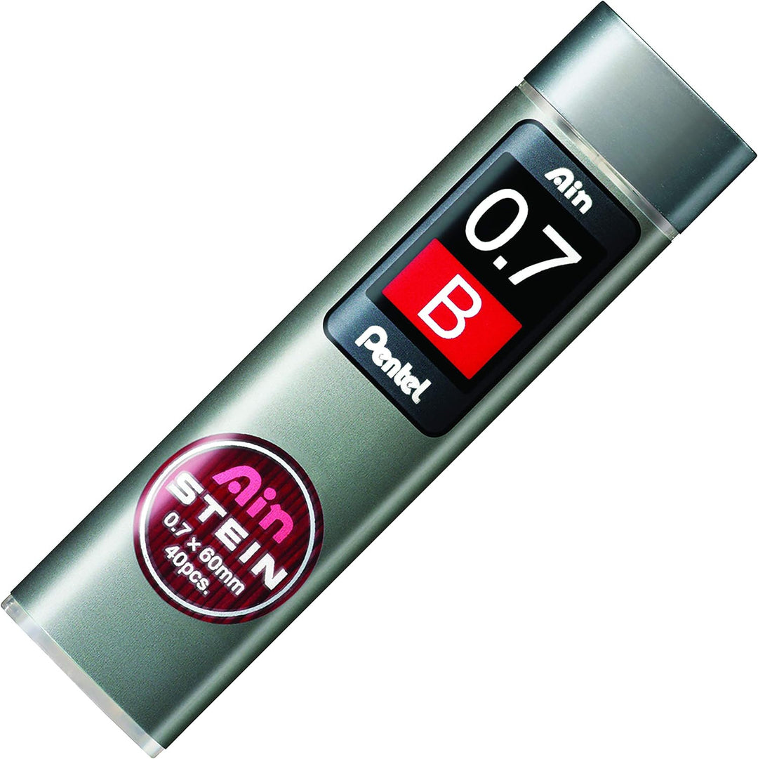 Pentel C277-BO Ain Stein Feinmine, Strichstärke 0.7 mm, Härtegrad B, 40 Minen je Dose, B