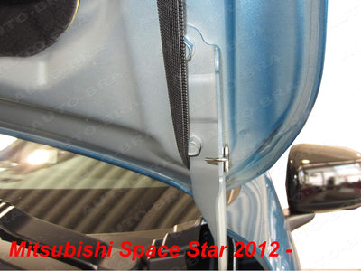 Auto-Bra AB3-00420 Carbon Optik kompatibel mit Mitsubishi Space Star Bj. 2012-2019 Haubenbra Steinsc