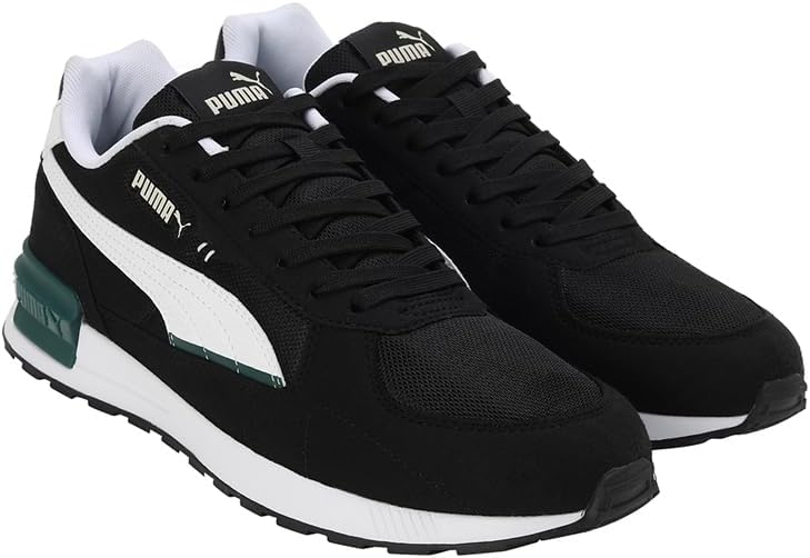 PUMA Unisex Graviton Sneaker 43 EU Puma Black Puma White Alpine Snow, 43 EU Puma Black Puma White Al