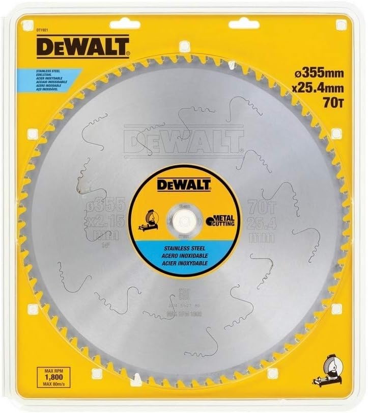 DeWalt DT1921-QZ Metall-Kreissaegeblatt 355/25,4 70TFZ, für Edelstahl