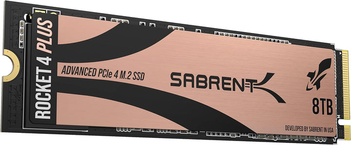 Sabrent M.2 NVMe SSD 8TB Gen 4, Internes Solid State 7100 MB/s Lesen, PCIe 4.0 intern Festplatte Für