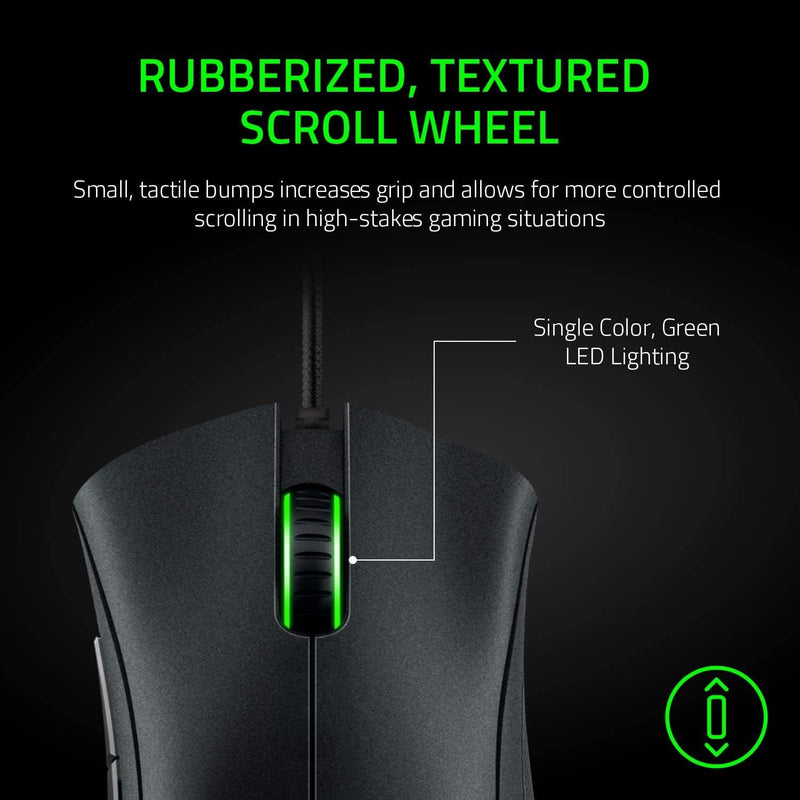 Razer DeathAdder Essential Gaming-Maus, optischer Sensor, 6400 DPI, 5 programmierbare Tasten, mechan