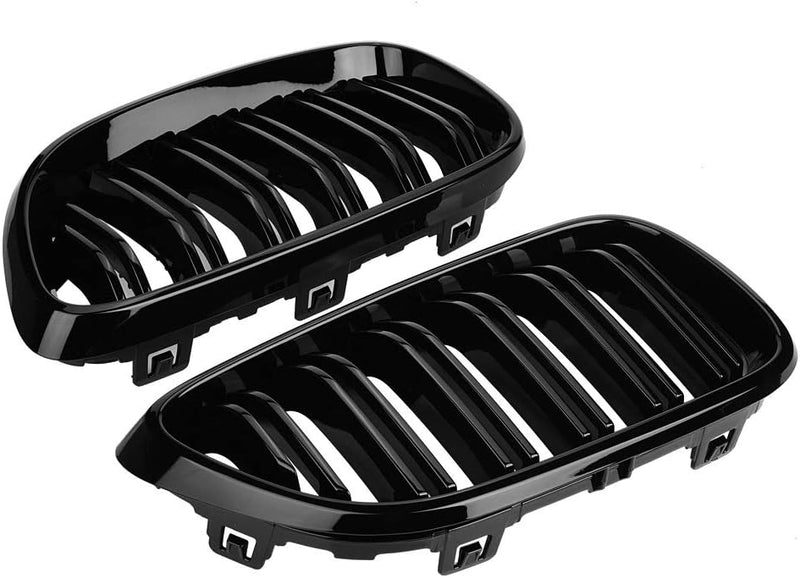 Broco 1 Paar Gloss Black Design Frontstossstange-Grill-Grill for BMW 2 Serie F22 F23 F87 M2 2012-201